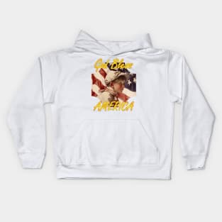 God Bless America, Child and Flag Kids Hoodie